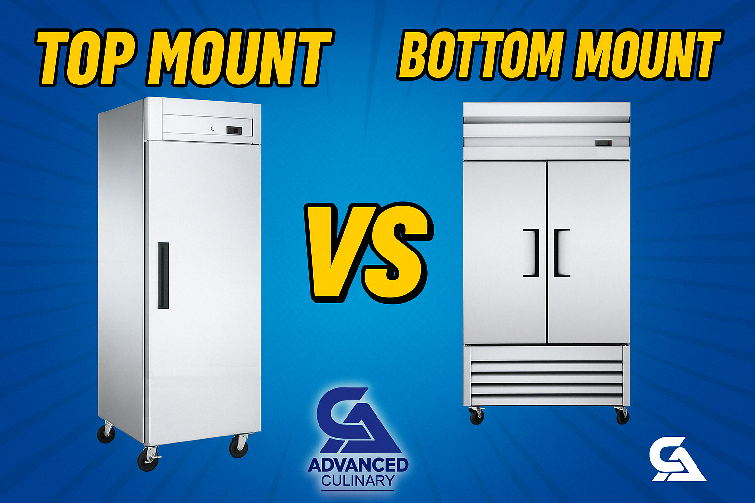Top mount vs bottom mount refrigeration