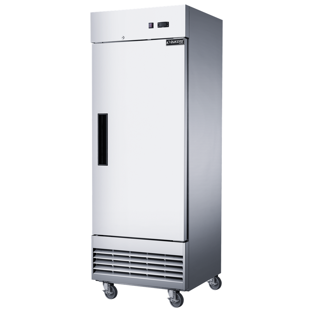 Dukers D28EF 27-1/2"W Compact Single Solid Door Bottom Mount Reach-In Freezer