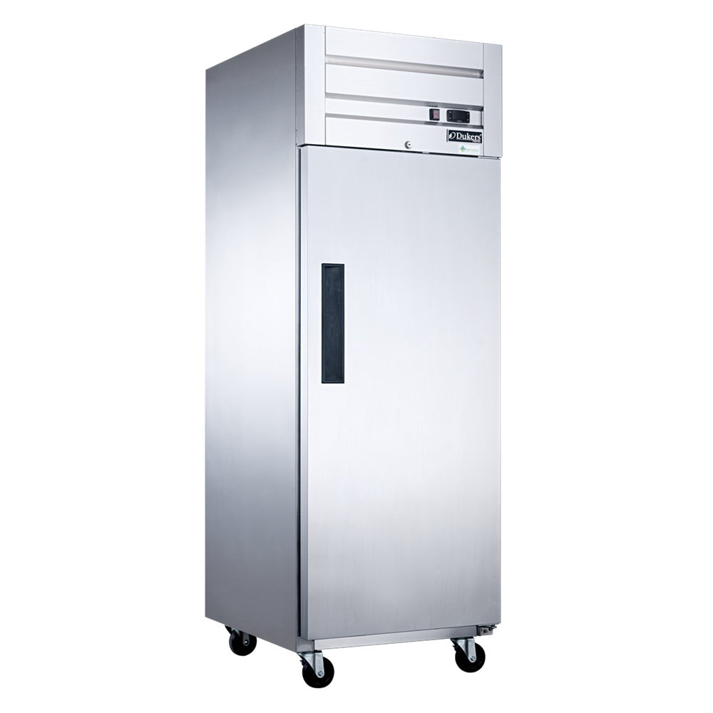 Dukers D28AF 27-1/2"W Single Solid Door Top Mount Reach-In Freezer