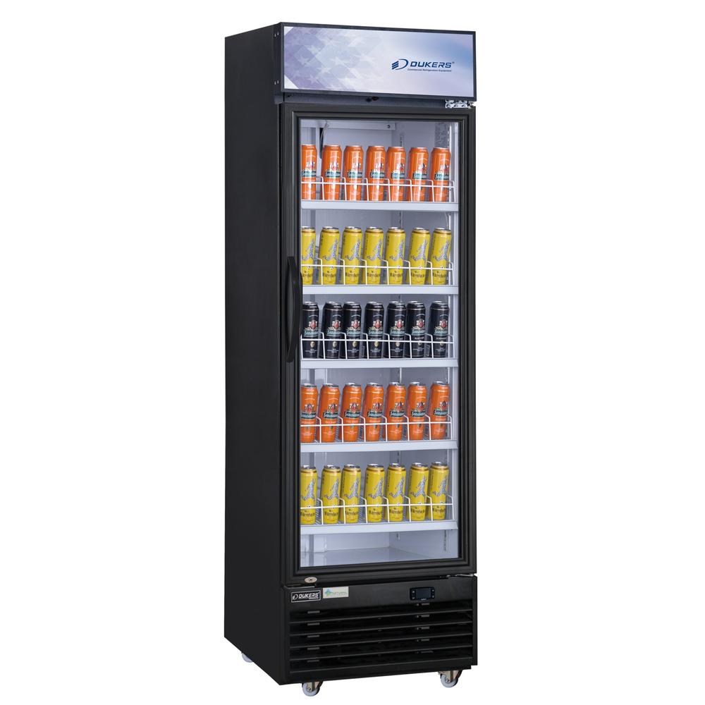 Dukers DSM-19R 29-1/2"W Single Glass Door Merchandiser Refrigerator
