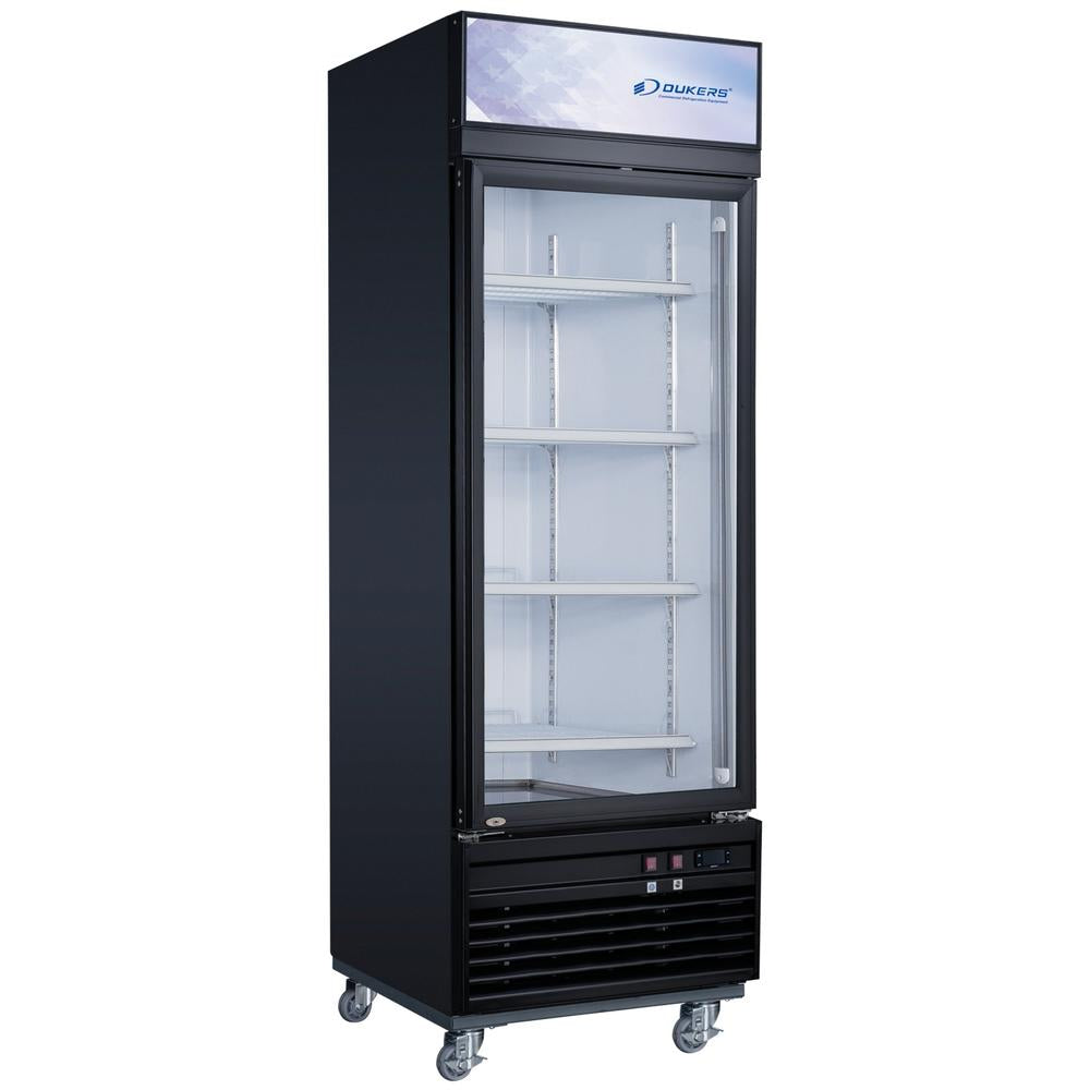 Dukers DSM-15F 27-1/8"W Single Glass Door Merchandiser Freezer