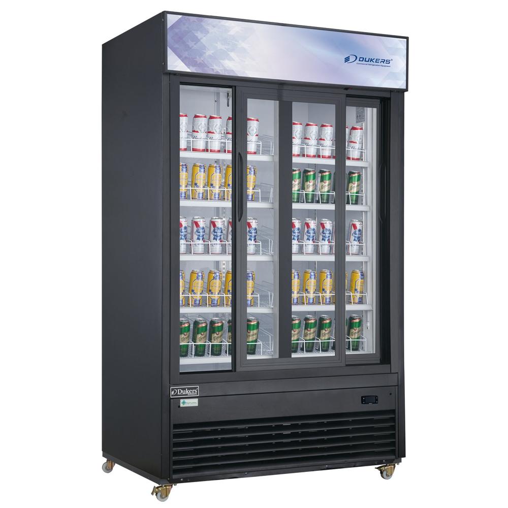 Dukers DSM-32SR 39-3/8"W Sliding 2 Door Glass Merchandiser Refrigerator