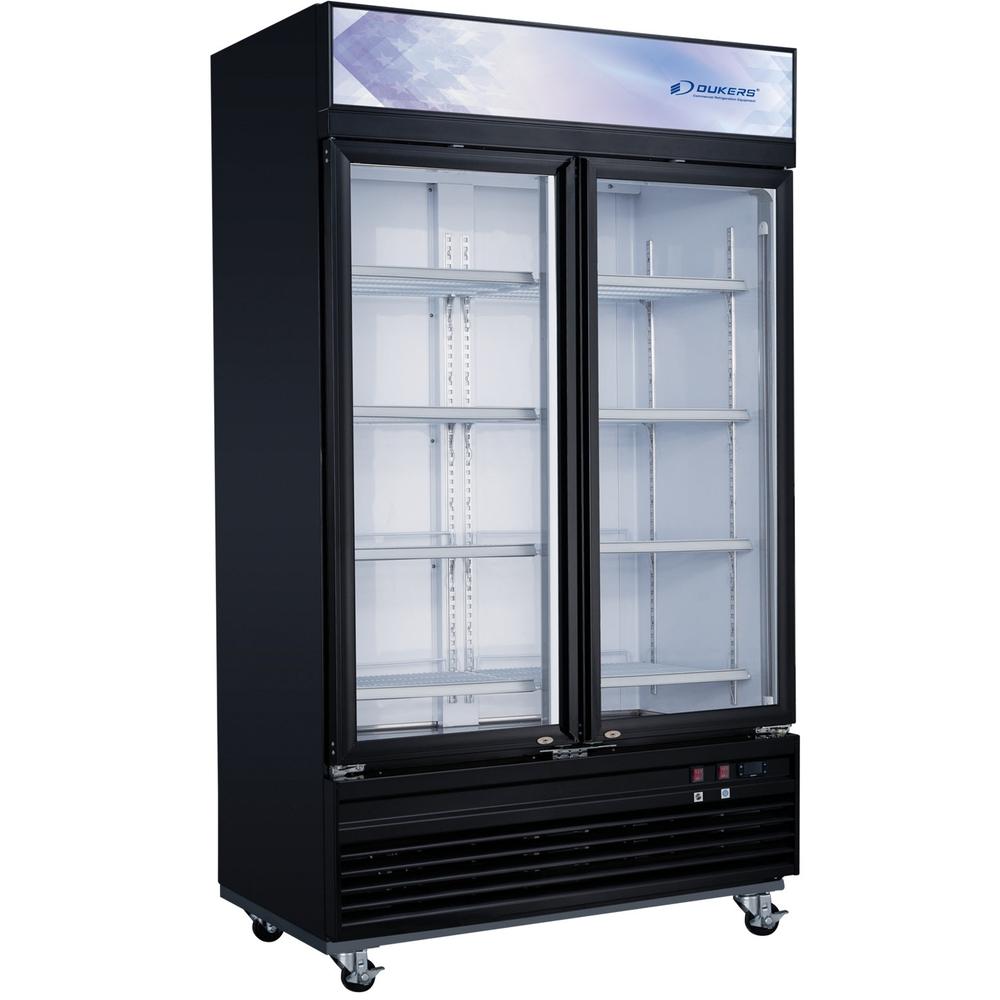 Dukers DSM-41F 47-1/4"W Swinging 2 Door Glass Merchandiser Freezer