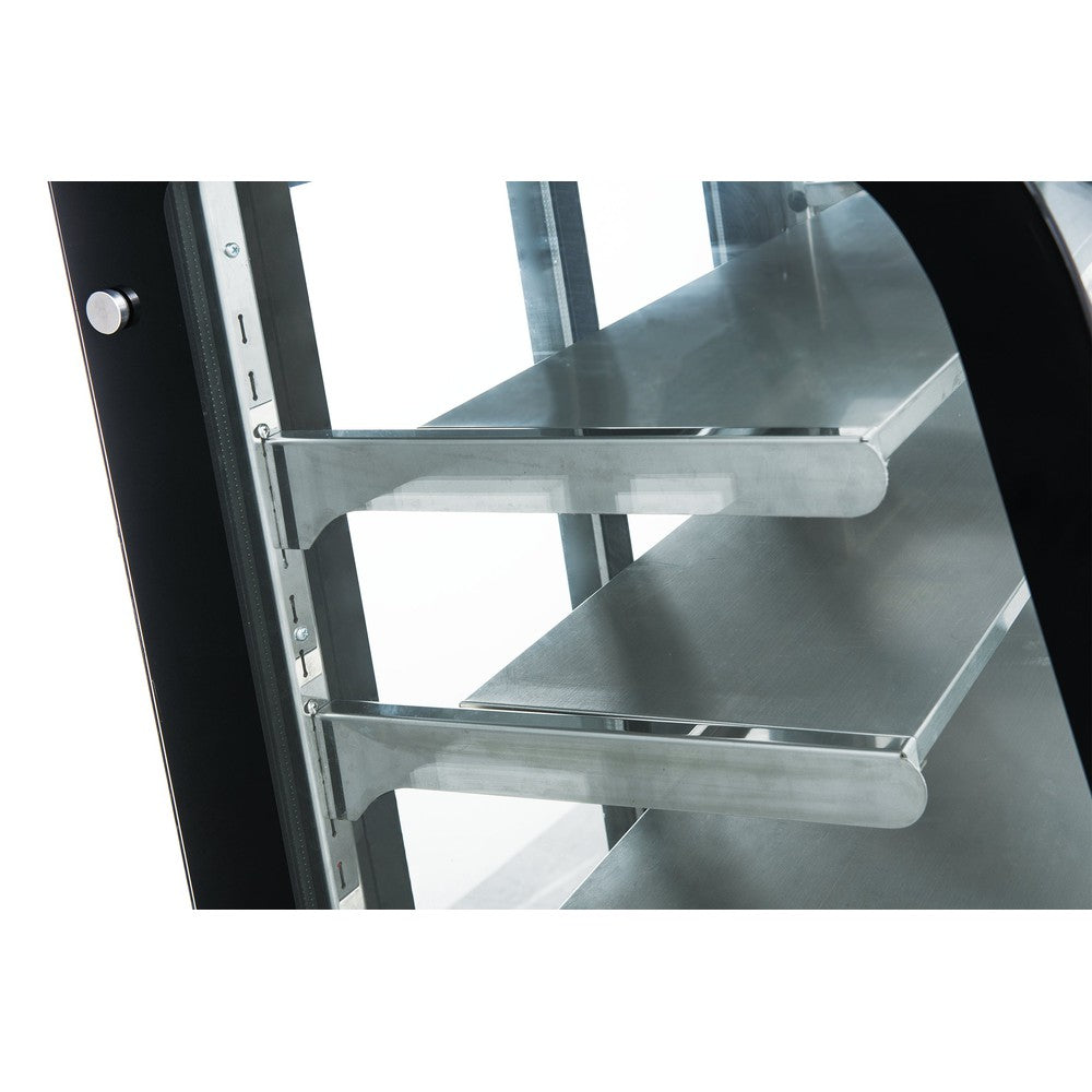 Dukers DDM72R-CB 72"W Curved Glass Refrigerated Bakery Case