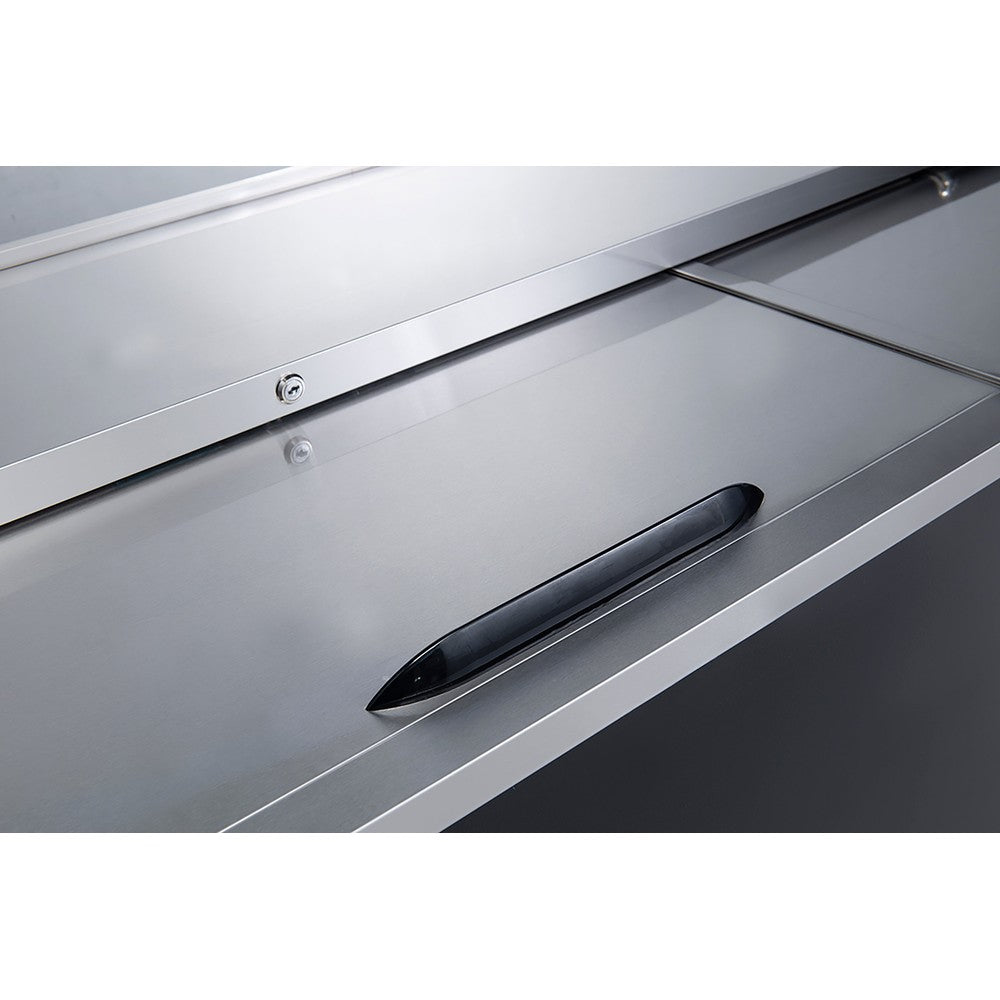 Dukers DHBC50 - 50"W Sliding Top Horizontal Bottle Cooler