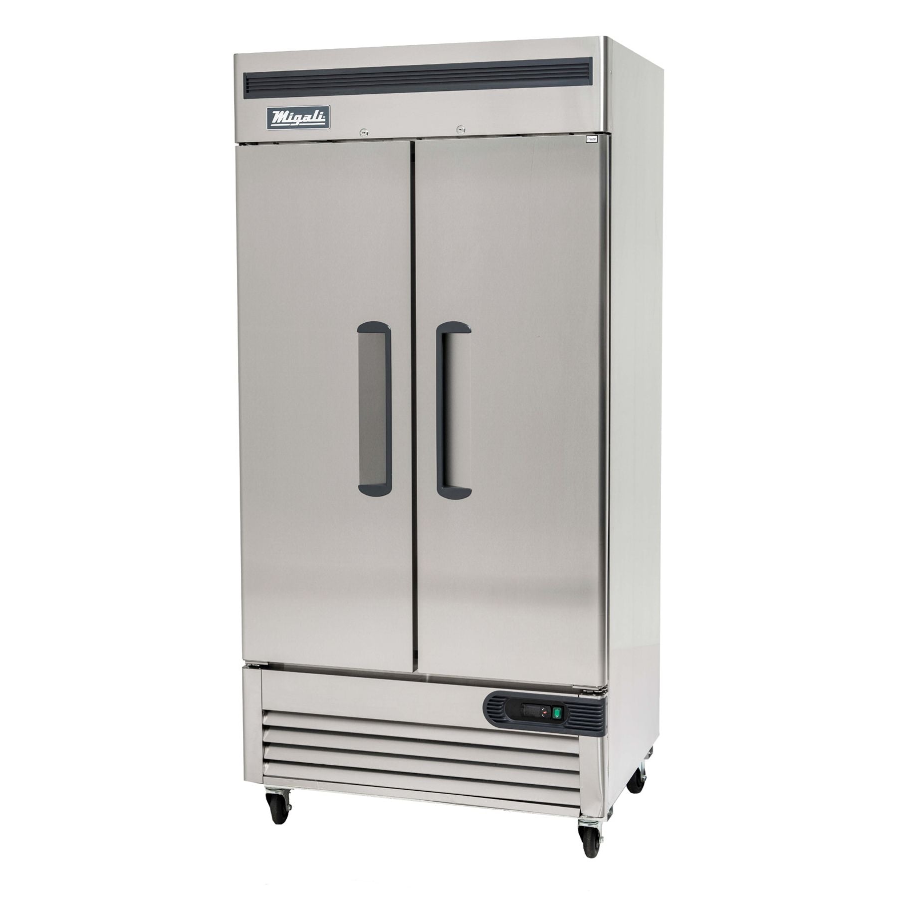 Migali C-2RB-35-HC 39-1/2"W 2 Solid Door Bottom Mount Reach-In Refrigerator