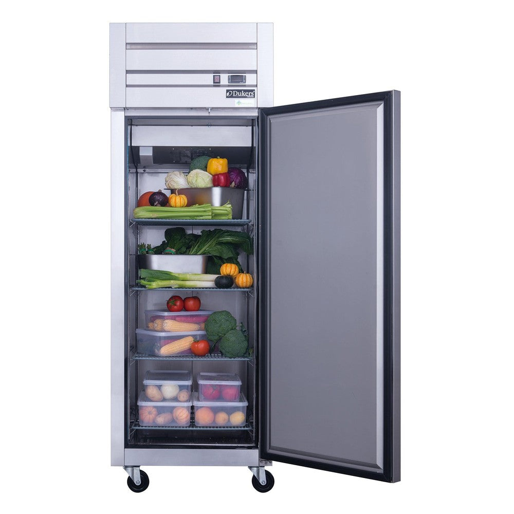 Dukers D28AR 27-1/2"W Single Solid Door Top Mount Reach-In Refrigerator
