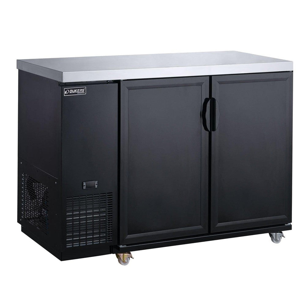 Dukers DBB60-M2 60"W 2 Door Solid Door Back Bar Beverage Cooler