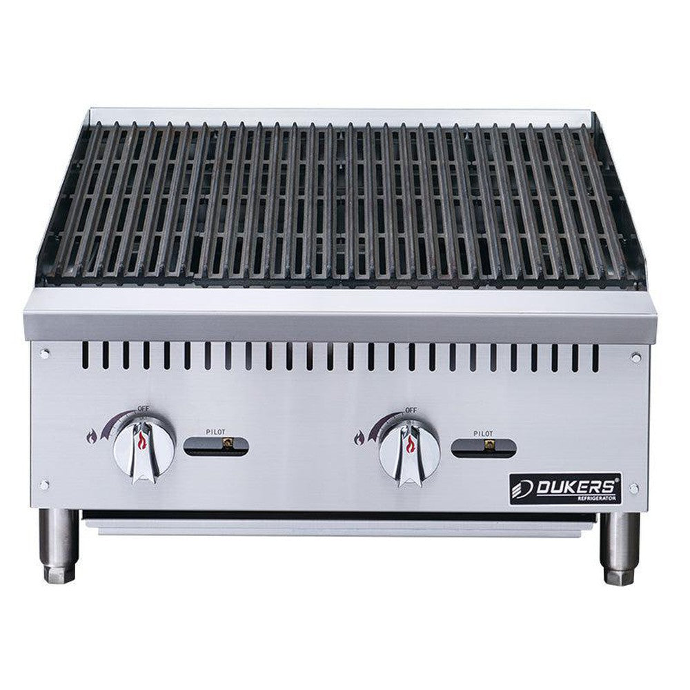 Dukers DCCB24 - 24"W NG/LP Radiant Countertop Charbroiler