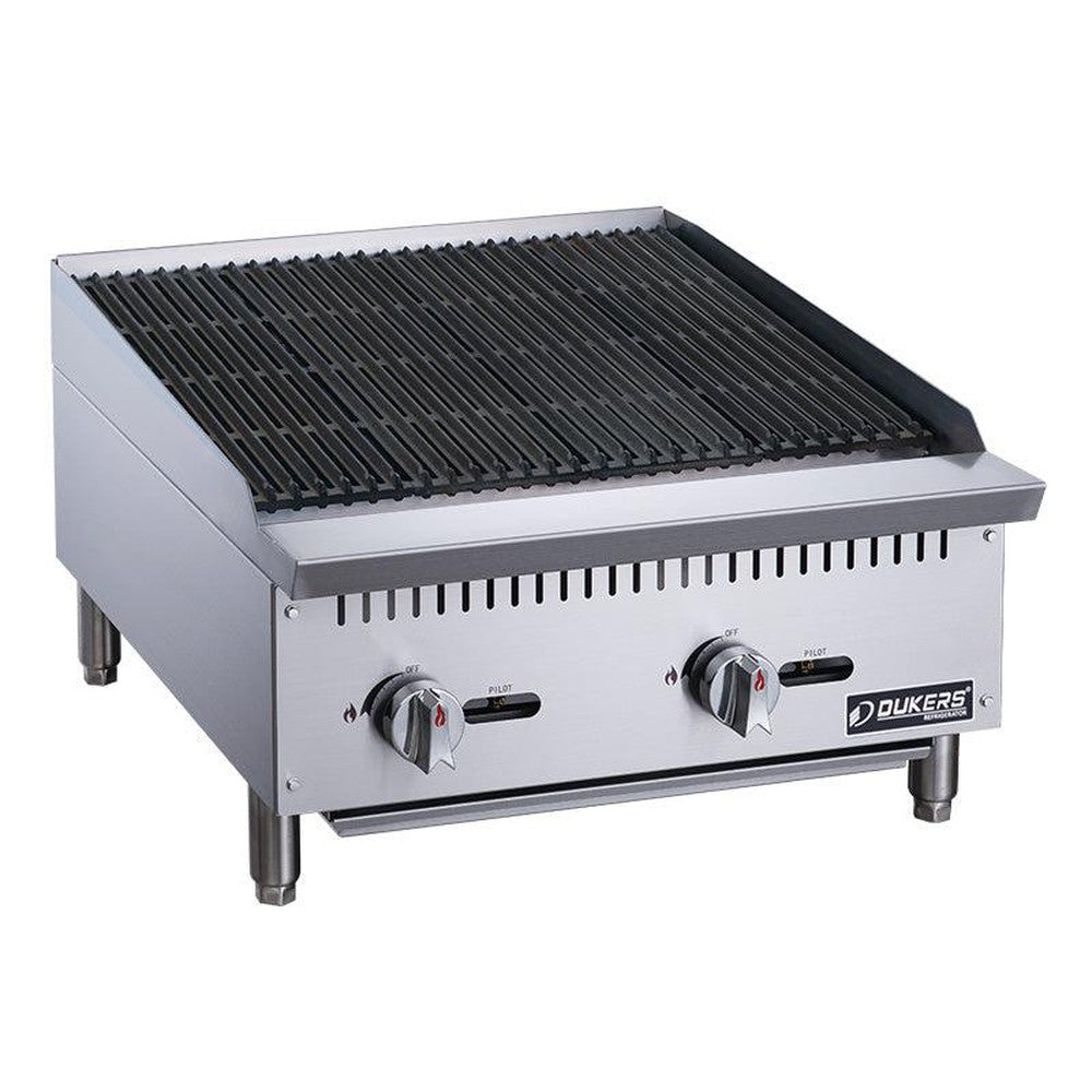 Dukers DCCB24 - 24"W NG/LP Radiant Countertop Charbroiler