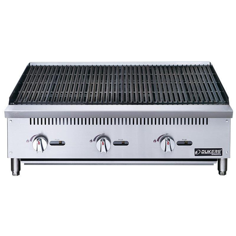 Dukers DCCB36 - 36"W NG/LP Radiant Countertop Charbroiler