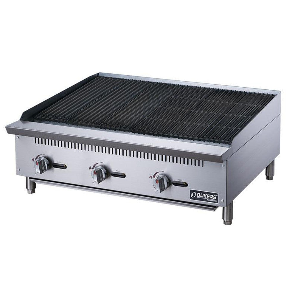Dukers DCCB36 - 36"W NG/LP Radiant Countertop Charbroiler