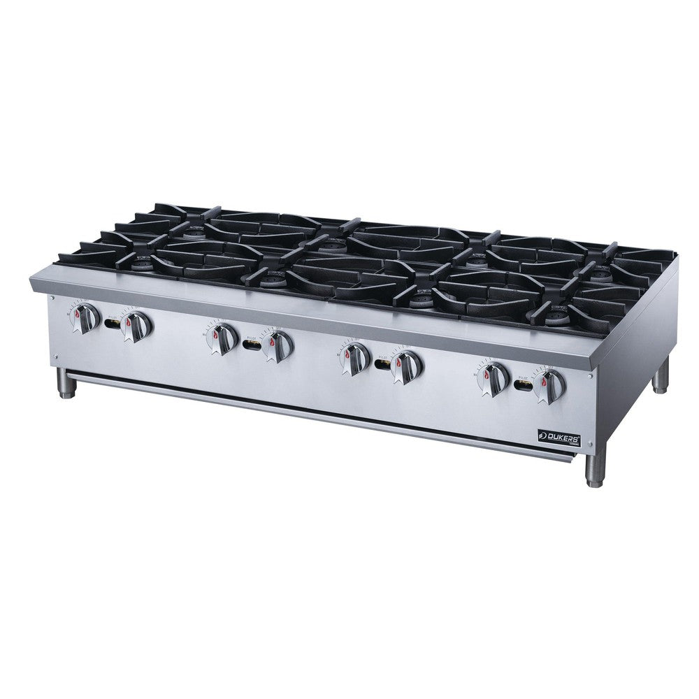 Dukers DCHPB48 48"W NG/LP Hot Plate with 8 Burners