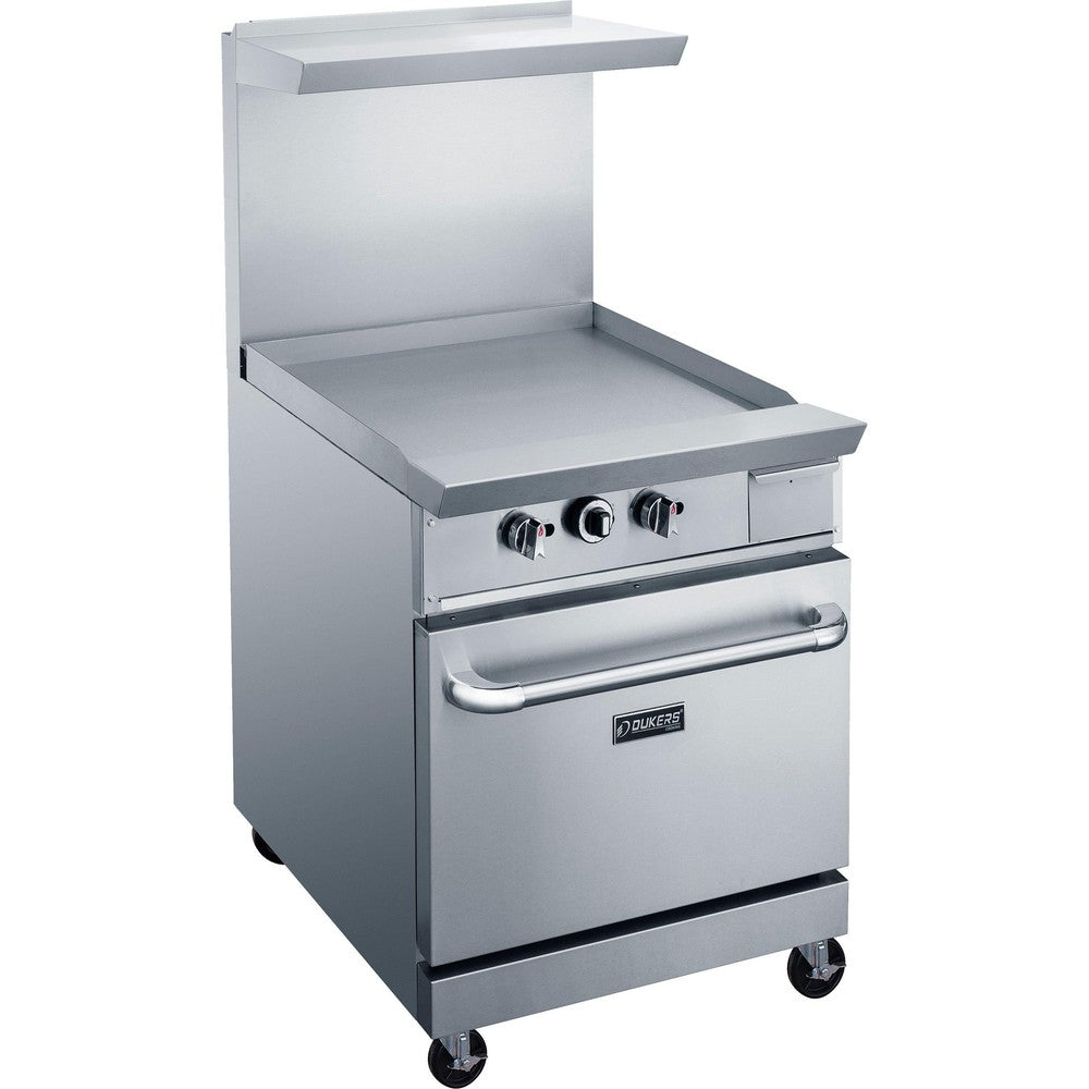 Dukers DCR24-GM 24"W NG/LP Range with 24"W Griddle