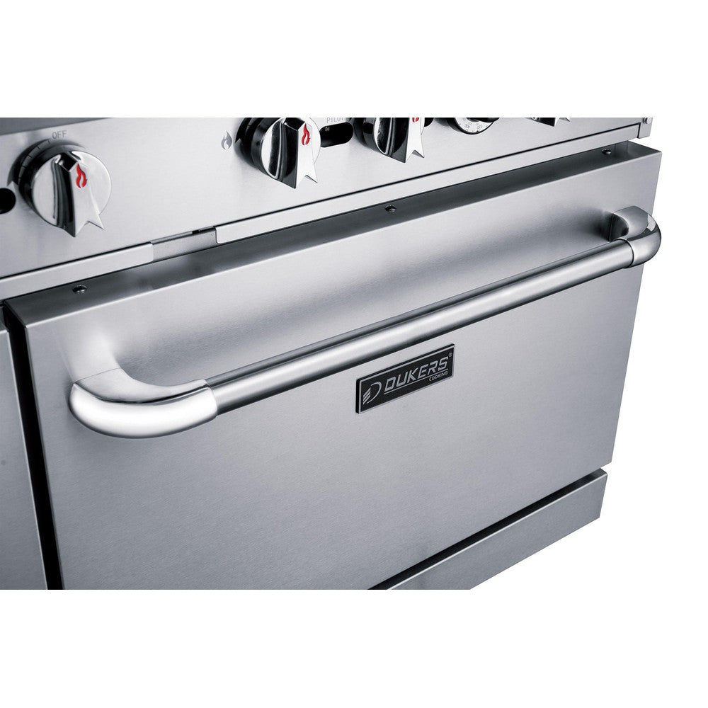 Dukers DCR60-10B 60"W NG/LP Range with 10 Open Burners
