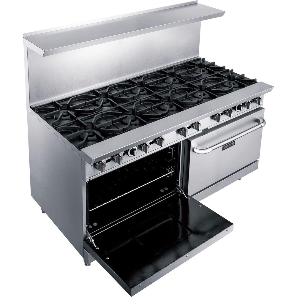 Dukers DCR60-10B 60"W NG/LP Range with 10 Open Burners