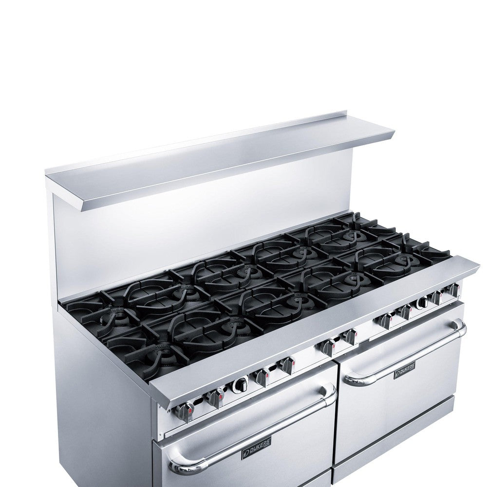 Dukers DCR60-10B 60"W NG/LP Range with 10 Open Burners