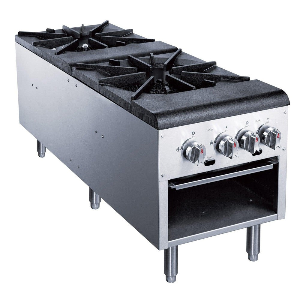 Dukers DCSPA2 22-3/4"H NG/LP Double Stock Pot Range