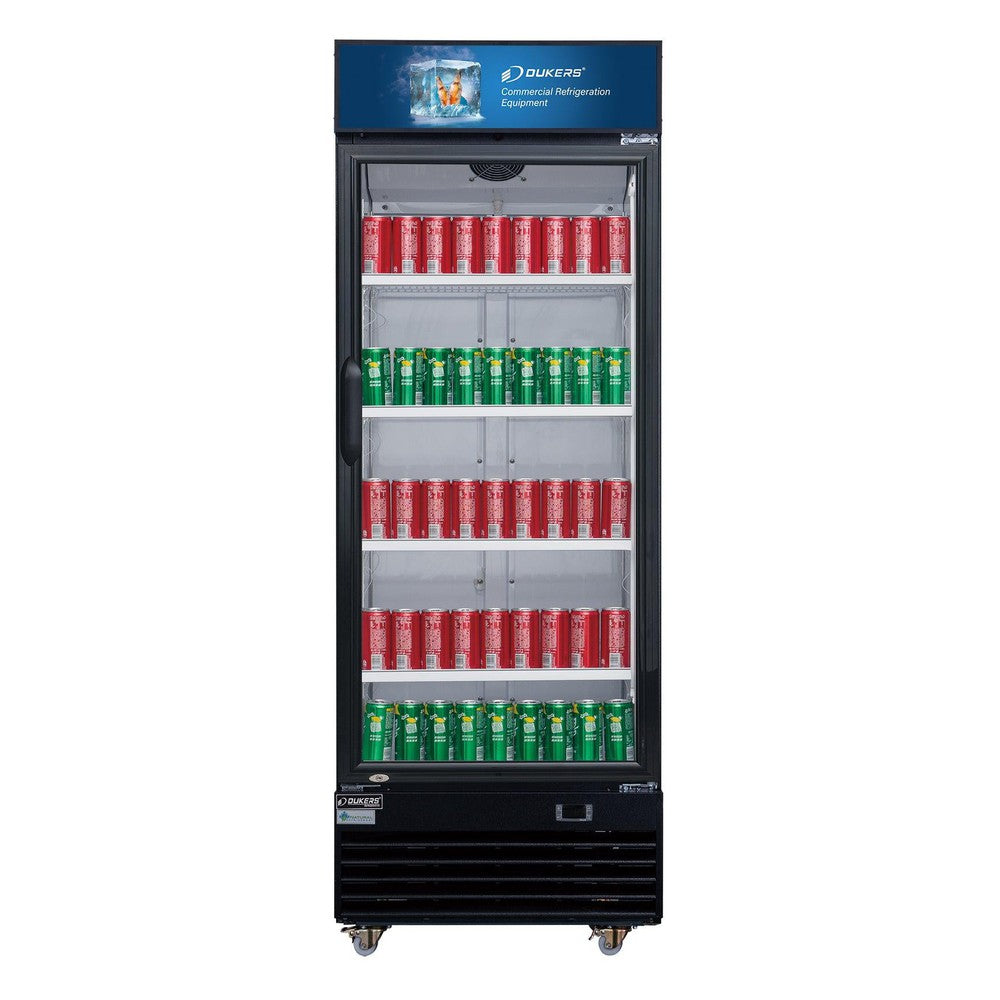 Dukers DSM-19R 29-1/2"W Single Glass Door Merchandiser Refrigerator
