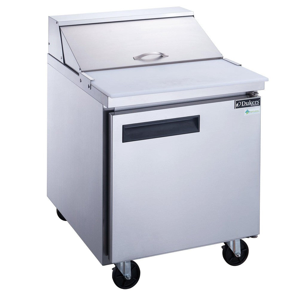 Dukers DSP29-8-S1 29"W 1 Door Standard Top Refrigerated Prep Table