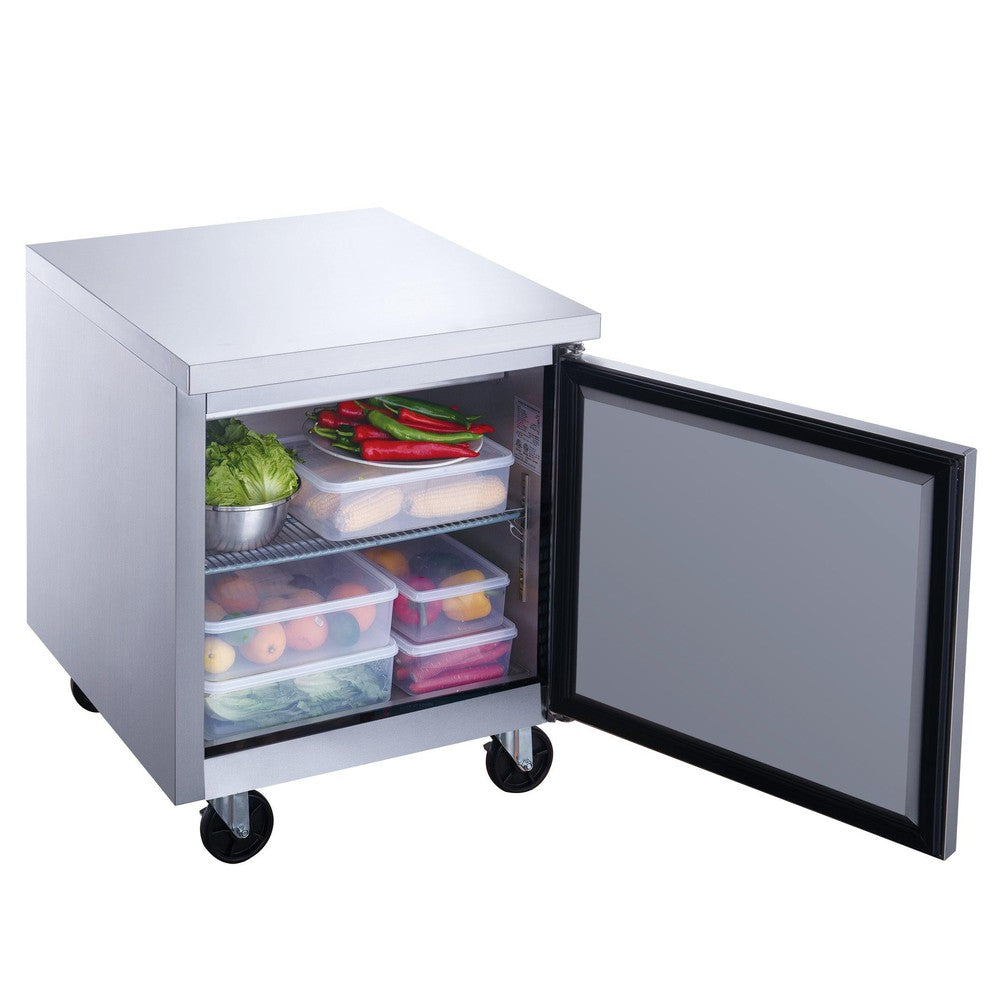 Dukers DUC29R 29"W Single Door Undercounter Worktop Refrigerator