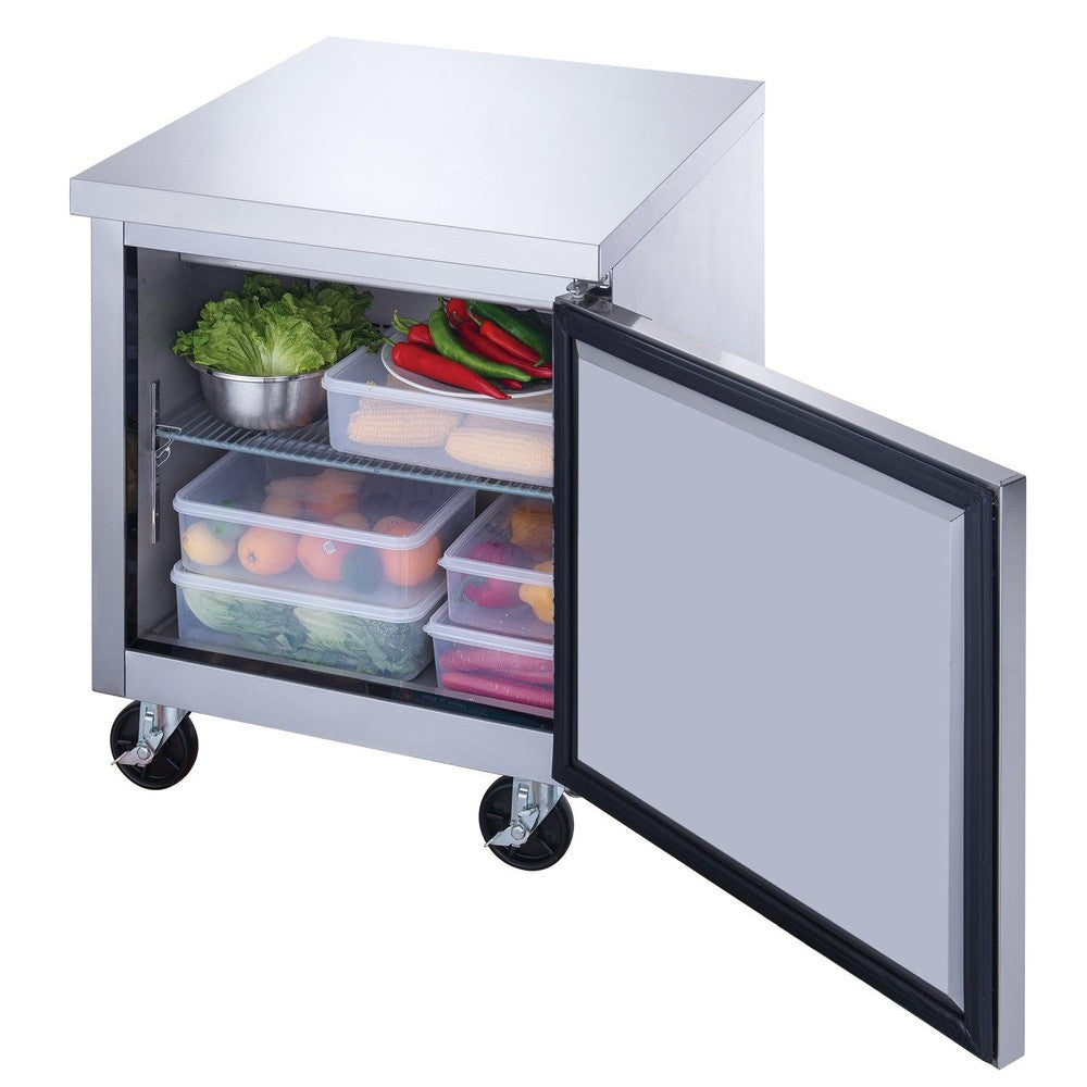 Dukers DUC29R 29"W Single Door Undercounter Worktop Refrigerator