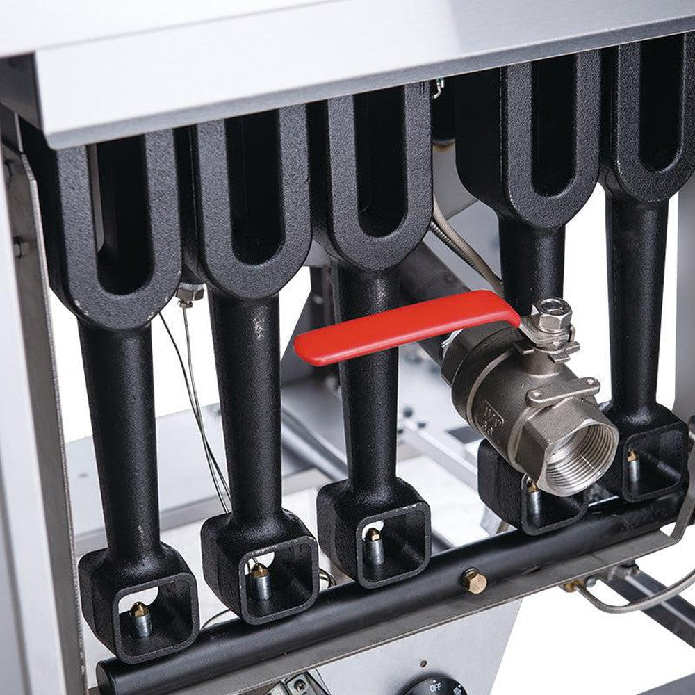 Dukers DCF4-NG 15-1/2"W 120K BTU NG Natural Gas Fryer with 4 Tube Burners