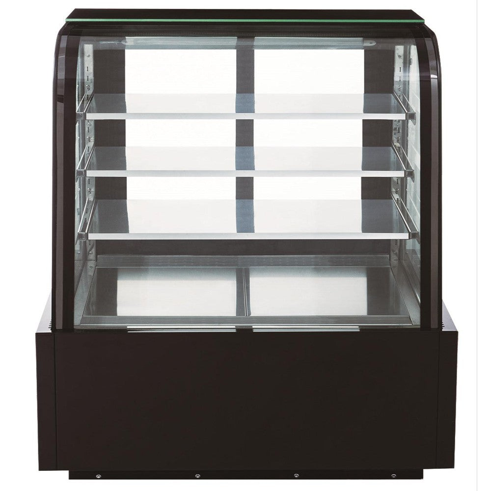 Dukers DDM48R-CB 48"W Curved Glass Refrigerated Bakery Case
