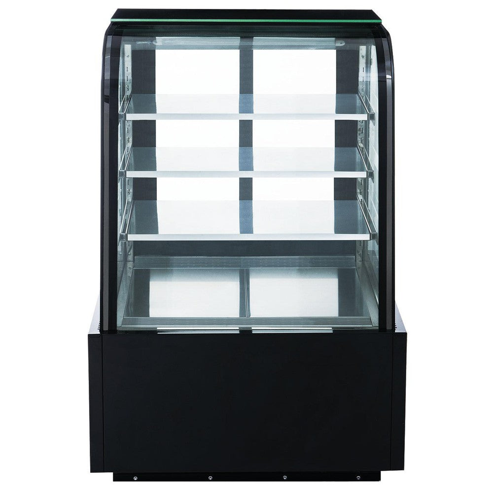 Dukers DDM36R-CB 36"W Curved Glass Refrigerated Bakery Case