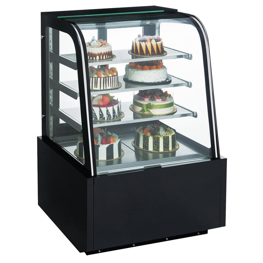 Dukers DDM48R-CB 48"W Curved Glass Refrigerated Bakery Case