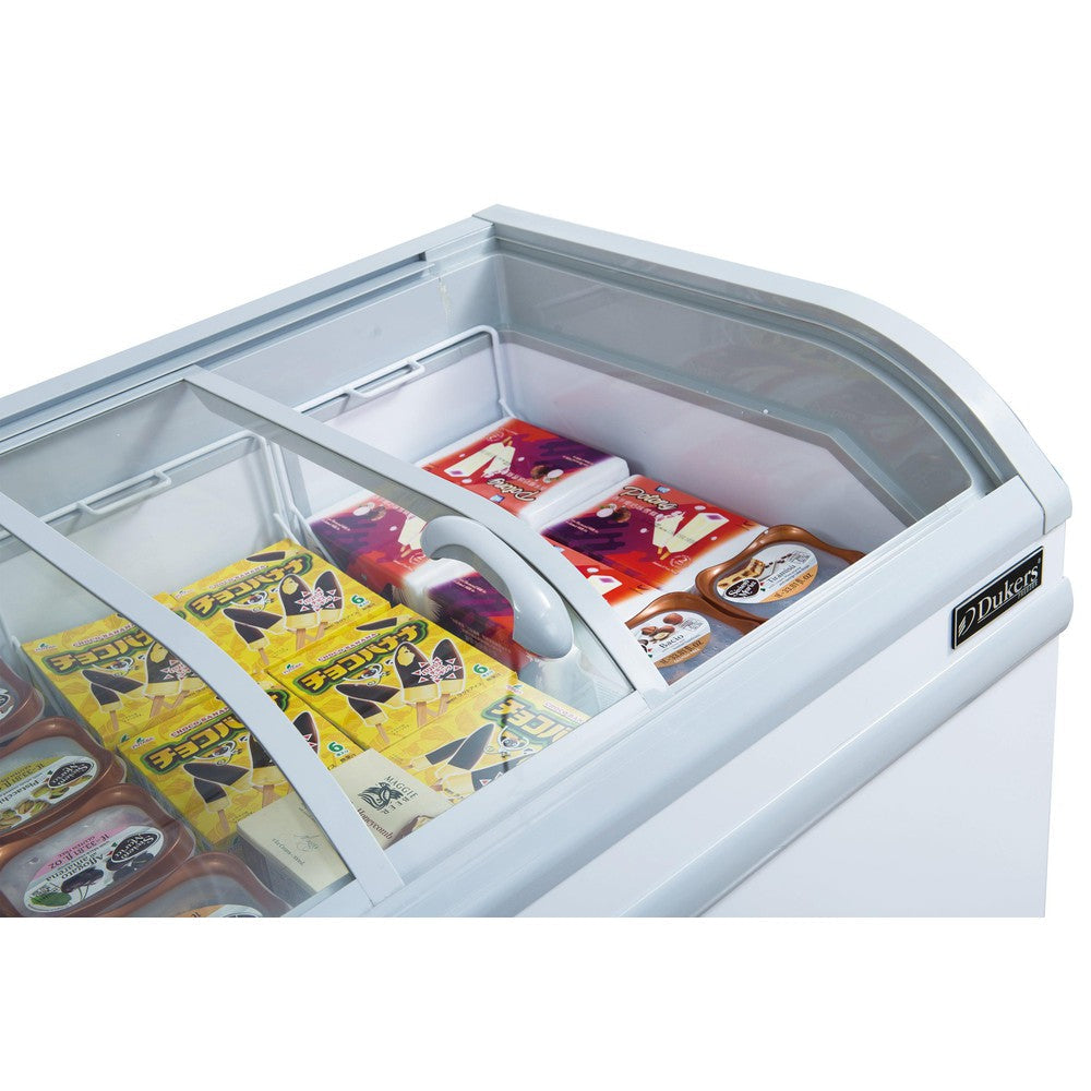Dukers WD-500Y 56-1/8"W Ice Cream Display Chest Freezer Merchandiser